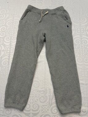 Polo Ralph Lauren Light Gray Jogging Sweatpants Pants Size 10/12 Boy Medium